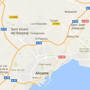 Bipolar Drugs Treatment Near Elche Alicante Map